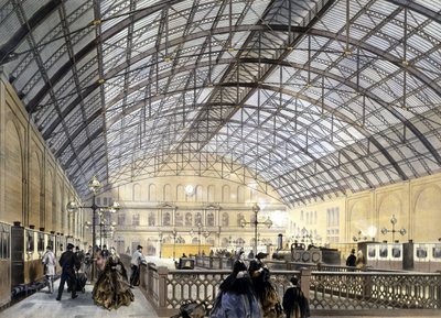 Charing Cross Railway Station, late 1860s by English School